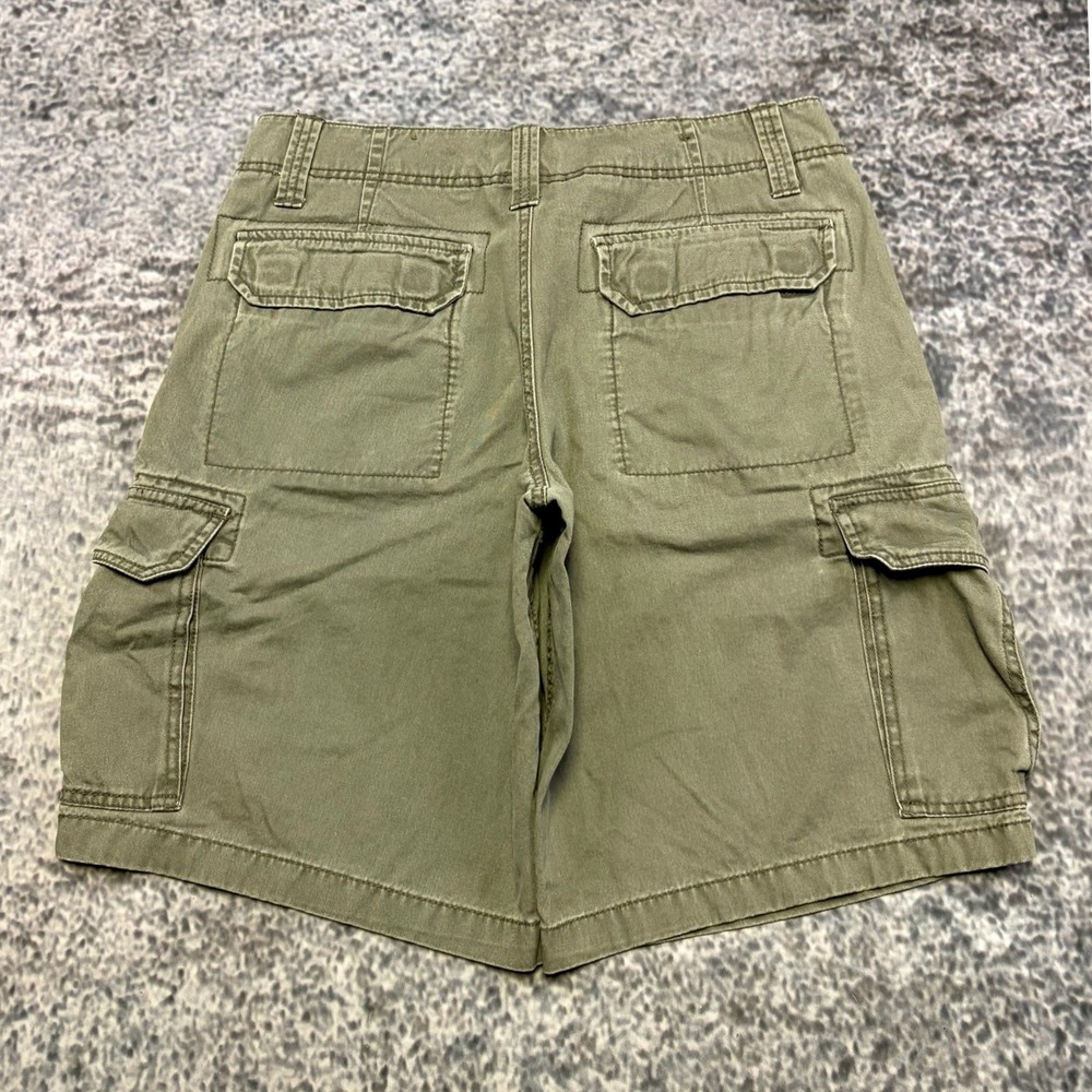 Roebuck and Co. Cargo Shorts Mens 34 Green Earth Tone Utility Skater Baggy Y2K